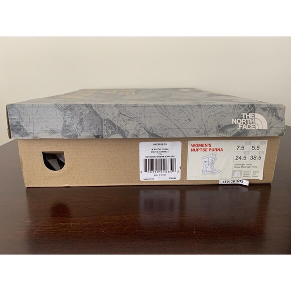 The North Face Nuptse Purna Winter Snow Boots Ivory Women 7.5 Primaloft 200 Gram - Picture 12 of 12